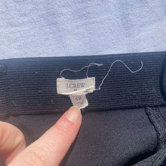 J.Crew Black Stretch Zipper Legging Pants - Picture 5 of 6